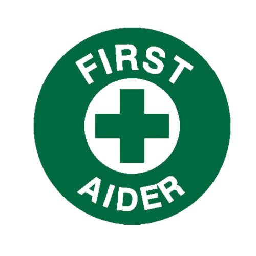 Image of green and white first aider logo