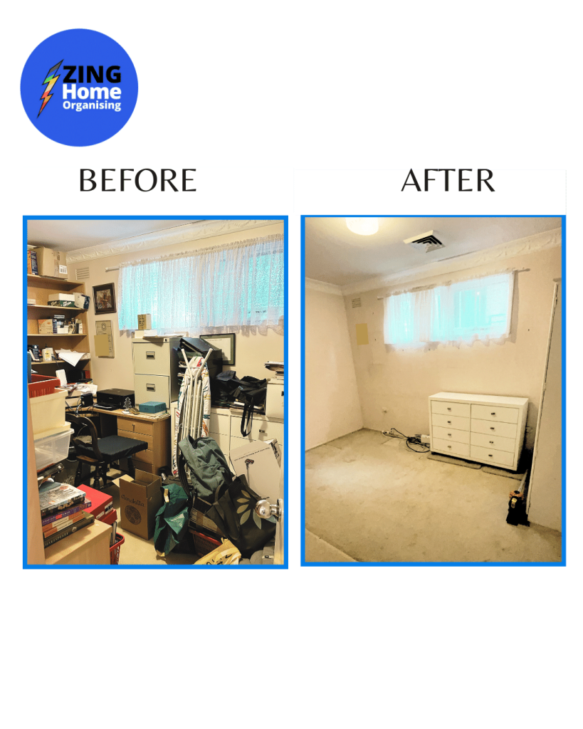 image-of-before-and-after-in-a-suburban-home-with-lots-of-clutter-in-before-and-all-cleared-out-in-after-photo