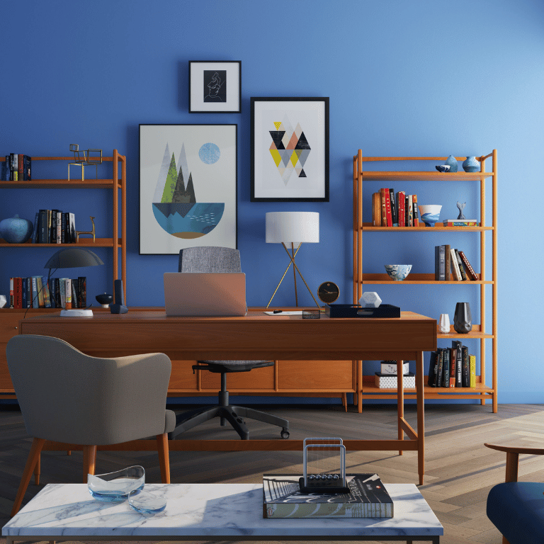 image-of-blue-wall-in-home-office