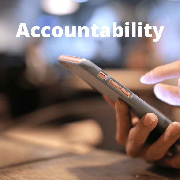 image-of-hand-near-mobile-phone-with-heading-of-accountability